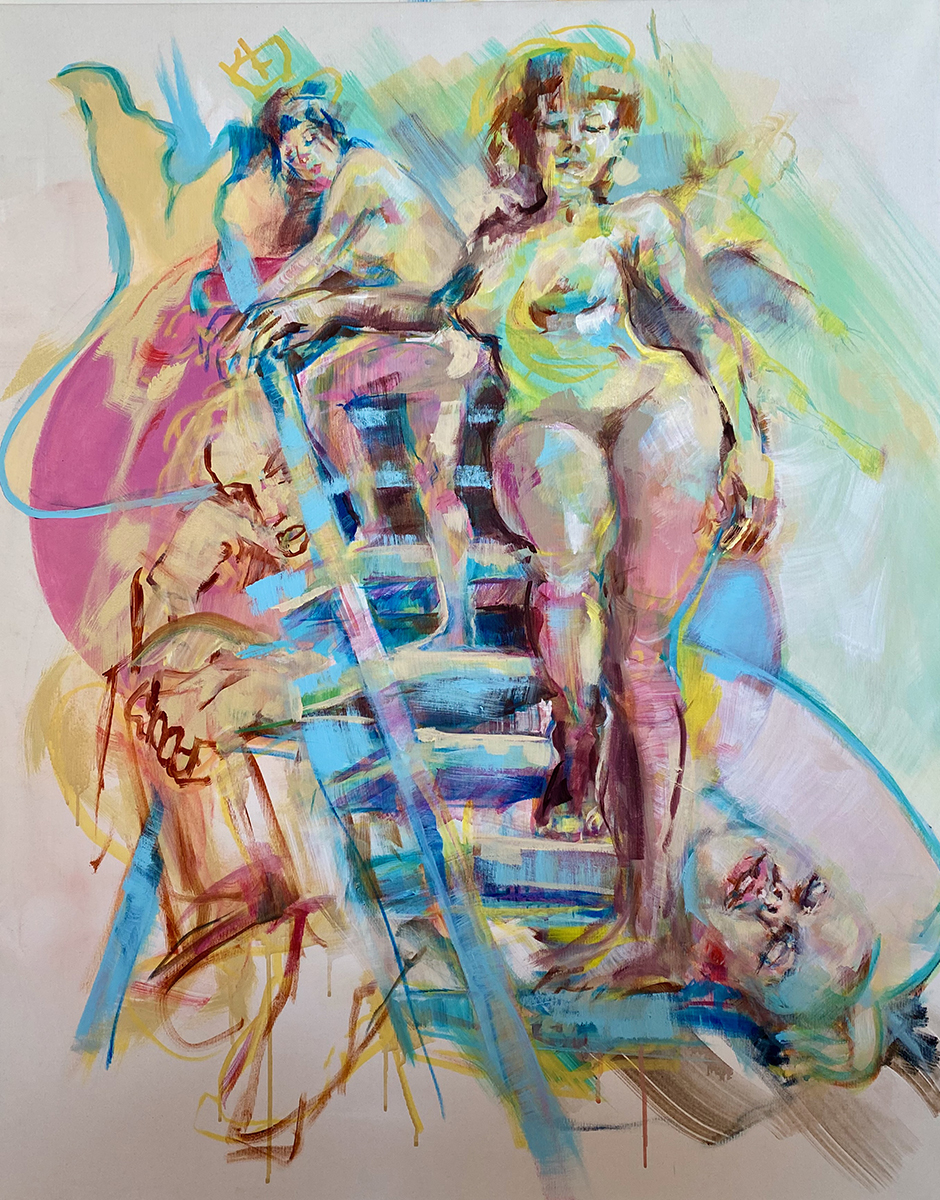 carreer ladder – 2022 – 100×80